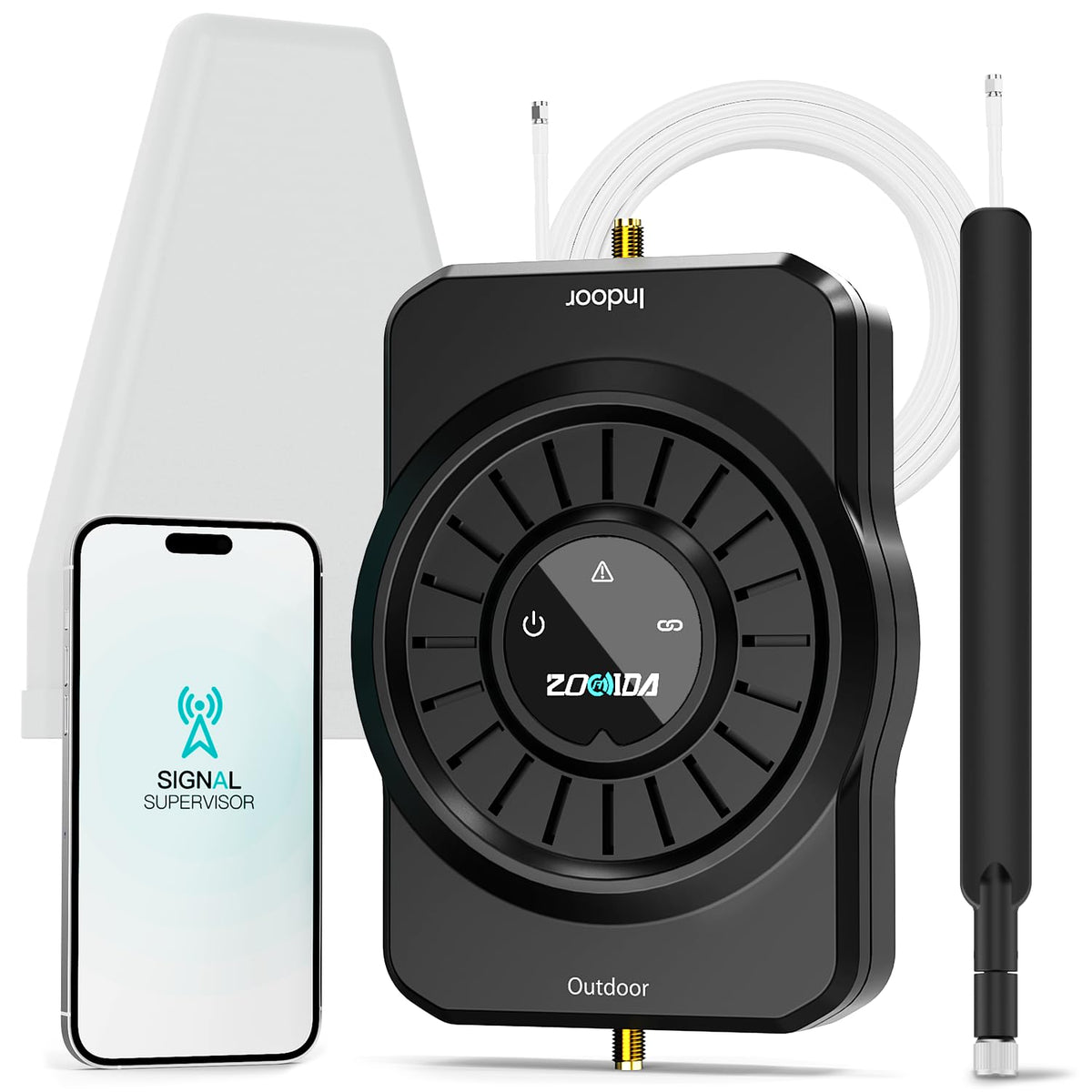 Cell Phone Signal Booster for All US Carriers, Boosts 5G 4G, Cell Phone Booster 72dB High Gain Antennas, Cellular Verizon and AT&T, T-Mobile Signal on Band 12/17,13,5,25/2,4, FCC Approved
