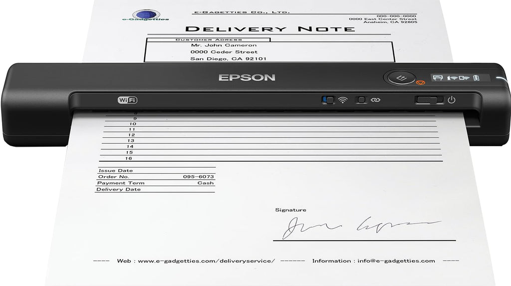 EPSON Workforce ES-60W Wireless Portable Document Scanner