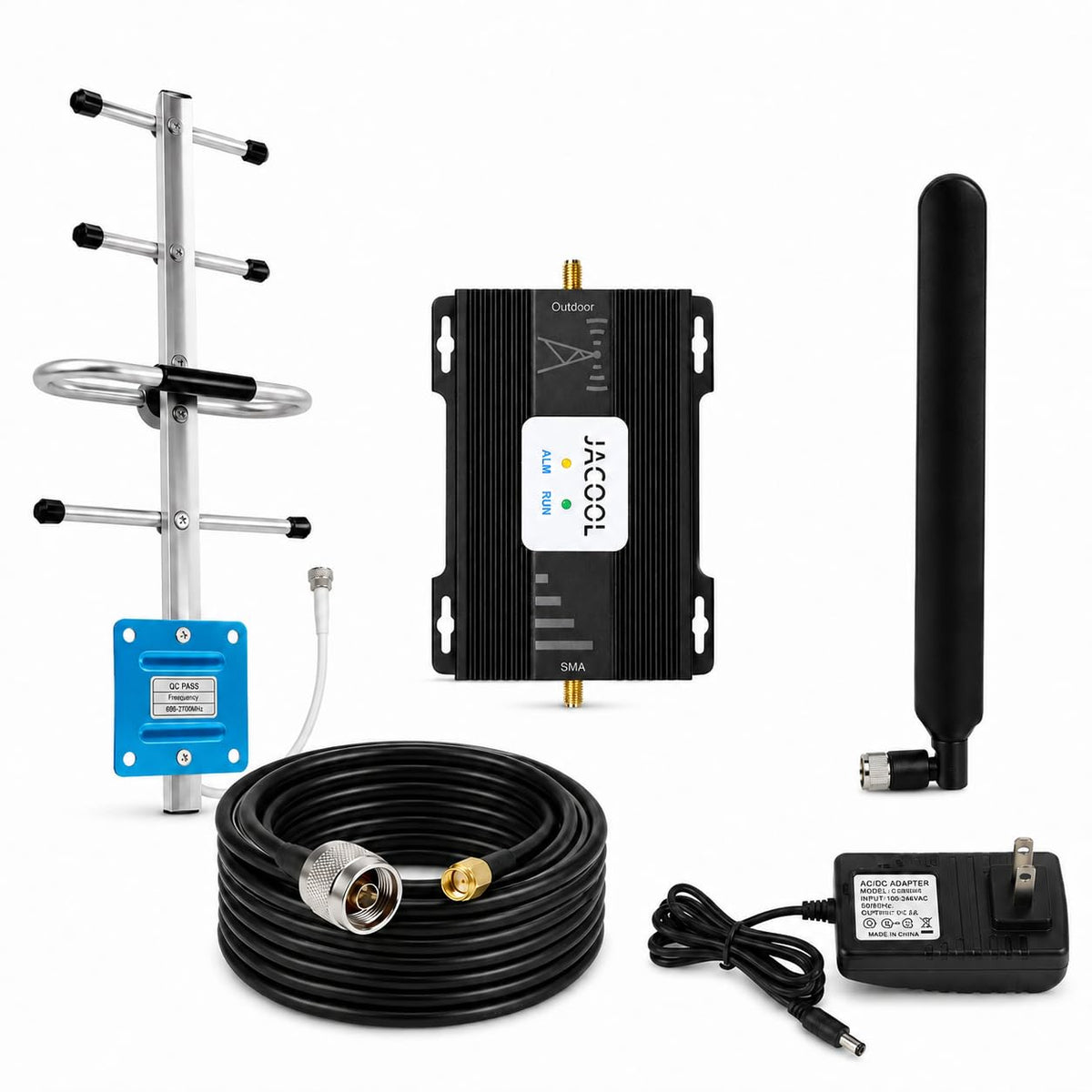 Vehicle Cell Phone Booster for Car Truck RV, Works with All U.S. Carriers