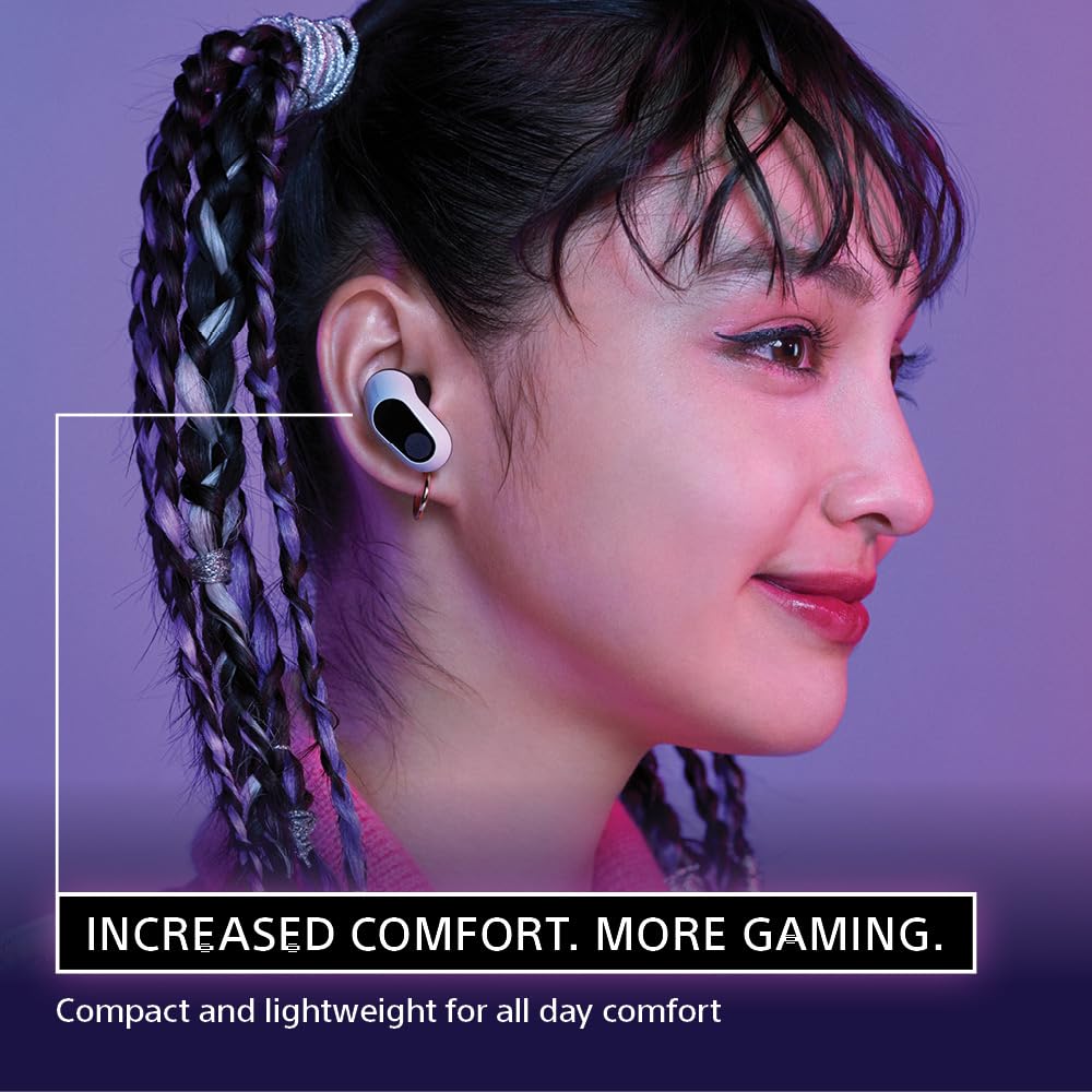 Sony INZONE Buds Wireless Noise Cancelling Gaming Earbuds, Glass Purple