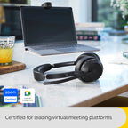 Jabra Evolve2 55 Stereo Wireless Headset with ANC, Black