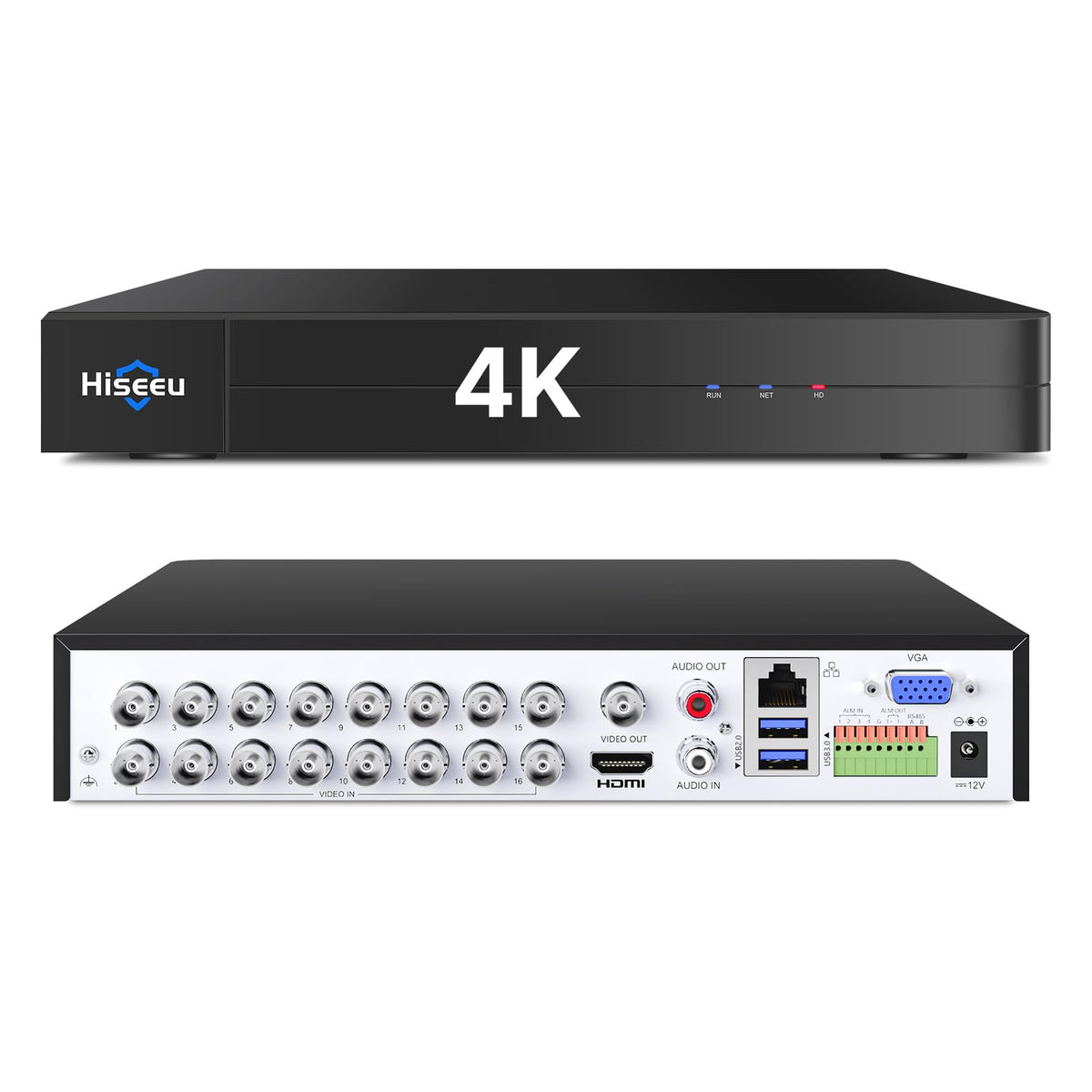Hiseeu 16 Channel 4K Security DVR 8MP Digital Video Recorder