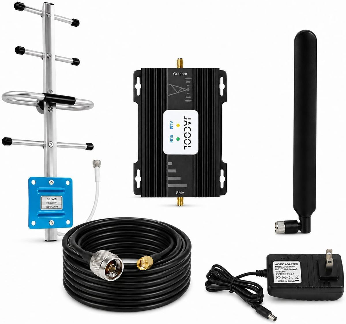 Vehicle Cell Phone Booster for Car Truck RV, Works with All U.S. Carriers
