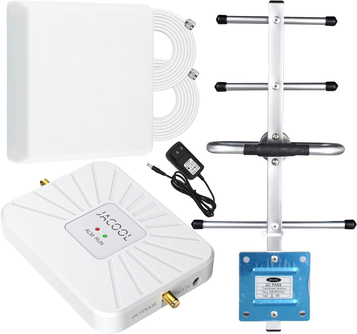 Vehicle Cell Phone Booster for Car Truck RV, Works with All U.S. Carriers