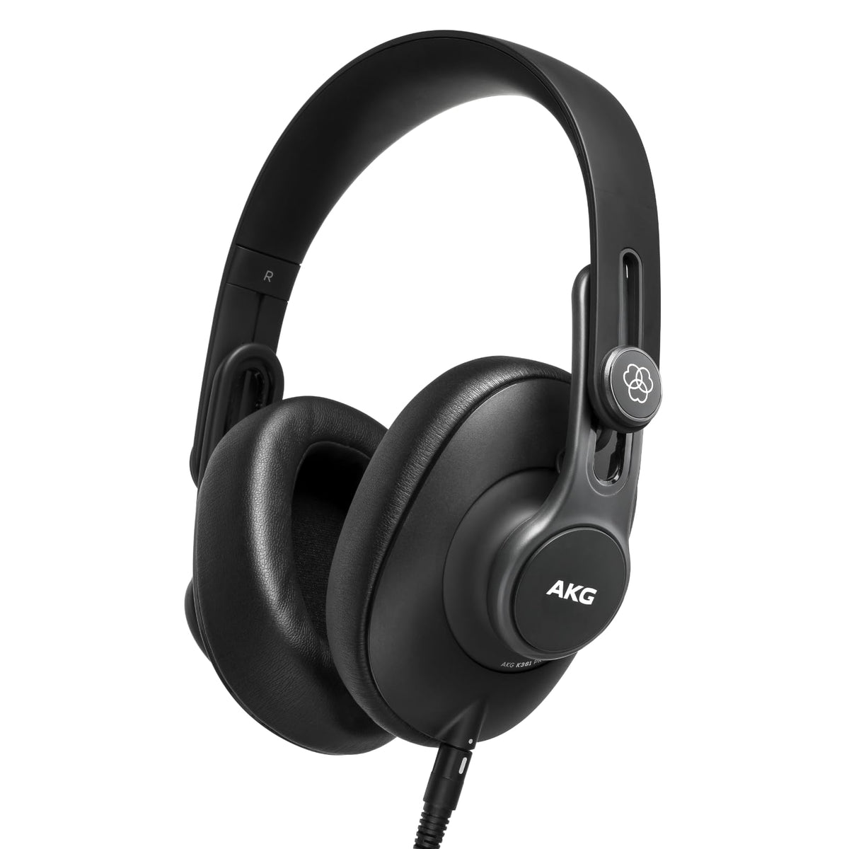 AKG Pro Audio K371 Wired Over-Ear, Closed-Back, Foldable Professional Recording Studio Headphones, Studio Monitor Mixing, Podcast, DJ Stereo Headsets, Black