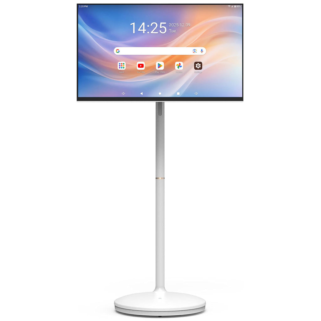 32 Inch 4K UHD Smart Board, Portable TV with Rolling Stand, Touch Screen