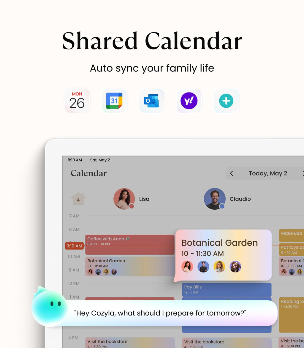 Calendar Plus 2: 32" Smart Digital Calendar with Google Play Store
