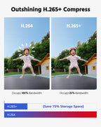 ANNKE 3K Lite Wired Security Camera System Outdoor, 8x 2MP Cameras, 1TB HDD