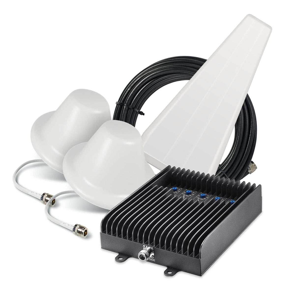 SureCall Fusion5s 2.0 Cell Phone Signal Booster for Home & Office up to 10000 sq ft, Yagi 2 Dome Antennas, Multi-User 4G/5G Boosts Verizon, AT&T, Sprint, T-Mobile, FCC Approved, USA Company