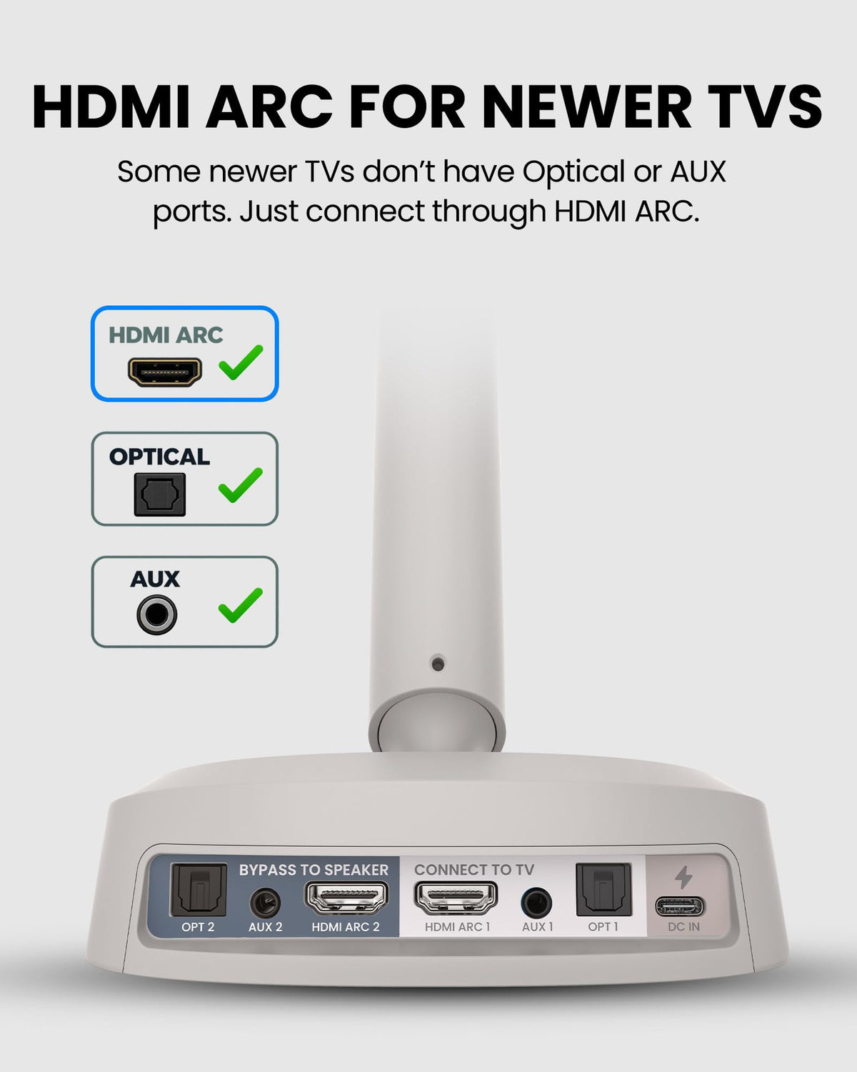 Avantree Crescendo 3D - HDMI ARC Wireless TV Headphones with 3D Sound