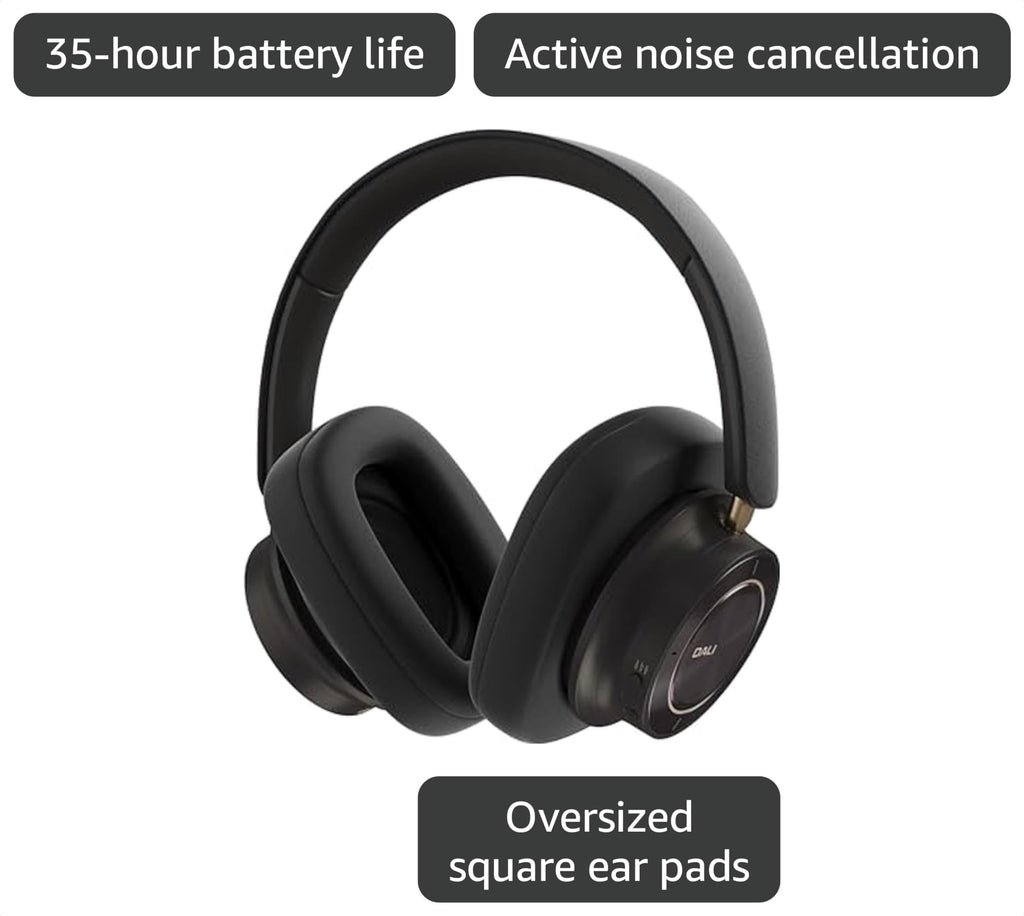 DALI IO-12 Wireless Noise Cancelling Leather Headphones - Dark Chocolate