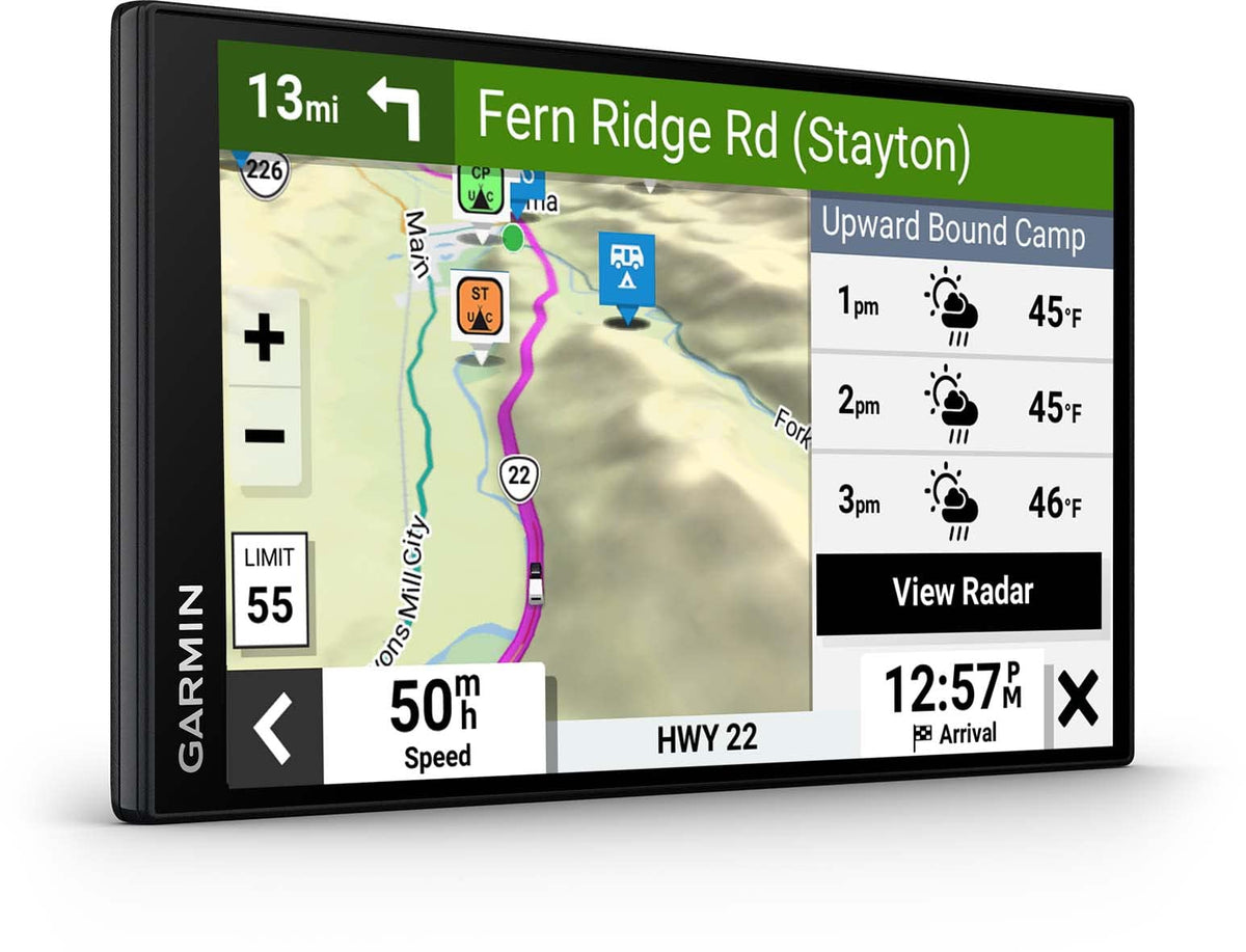 Garmin RV 795, Large, Easy-to-Read 7" GPS RV Navigator, Custom RV Routing, High-Resolution Birdseye Satellite Imagery, Directory of RV Parks and Services, Access Live Traffic and Weather (Renewed)