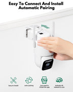 4G LTE Cellular Solar Security Cameras Wireless Outdoor, No WiFi Needed & 25W Solar Panel, 4 Cam Kit, 2K Color Night Vision, Human Tracking, 2-Way Talk, Ideal for Farm, Ranch, Jobsite, Vacation Home