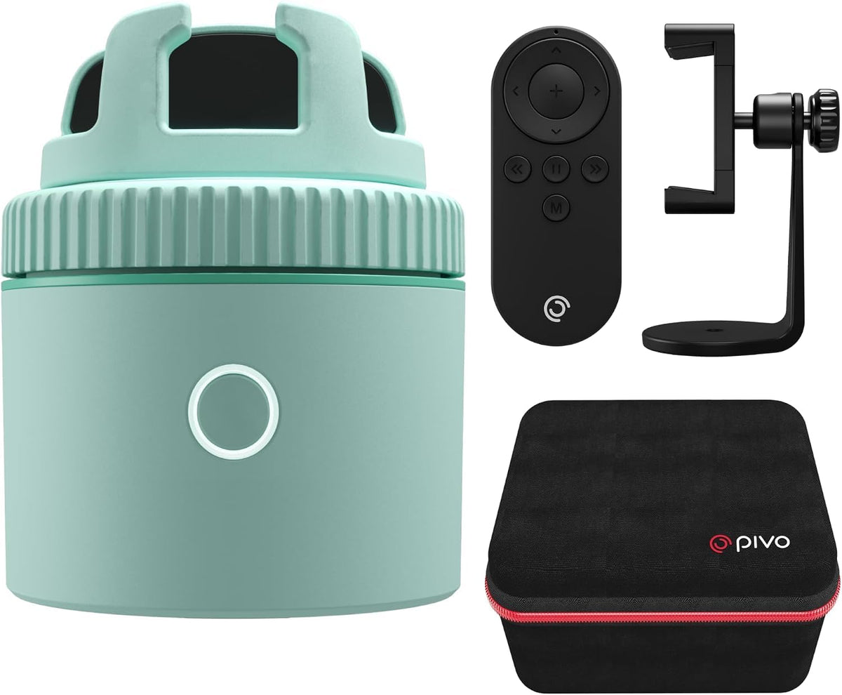 Pivo Equestrian Starter Pack Auto Tracking Phone Holder, Face, Body & Horse Tracker, 360° Rotation, 6 Speed, Stand for Video Recording (Black - Max Starter Pack)