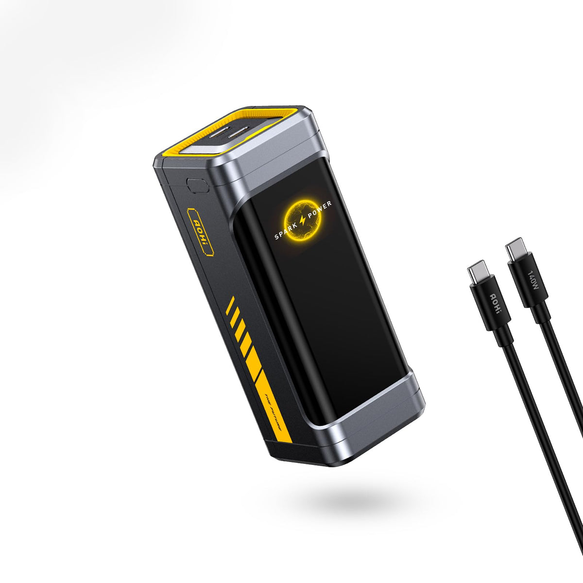 AOHI 310W PD3.1 Power Bank 20000mAh, Dual 140W USB-C Ports Portable Charger