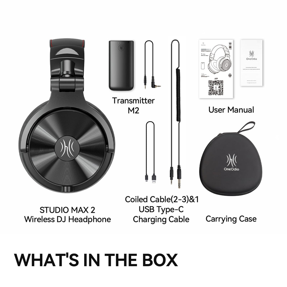 OneOdio Studio Max 2 Wireless Dj Headphones, 9ms Latency, Studio LDAC