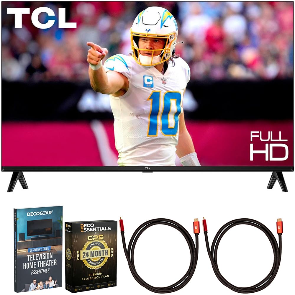 TCL 40 inch Class S-Class FHD HDR LED Smart Google TV Bundle