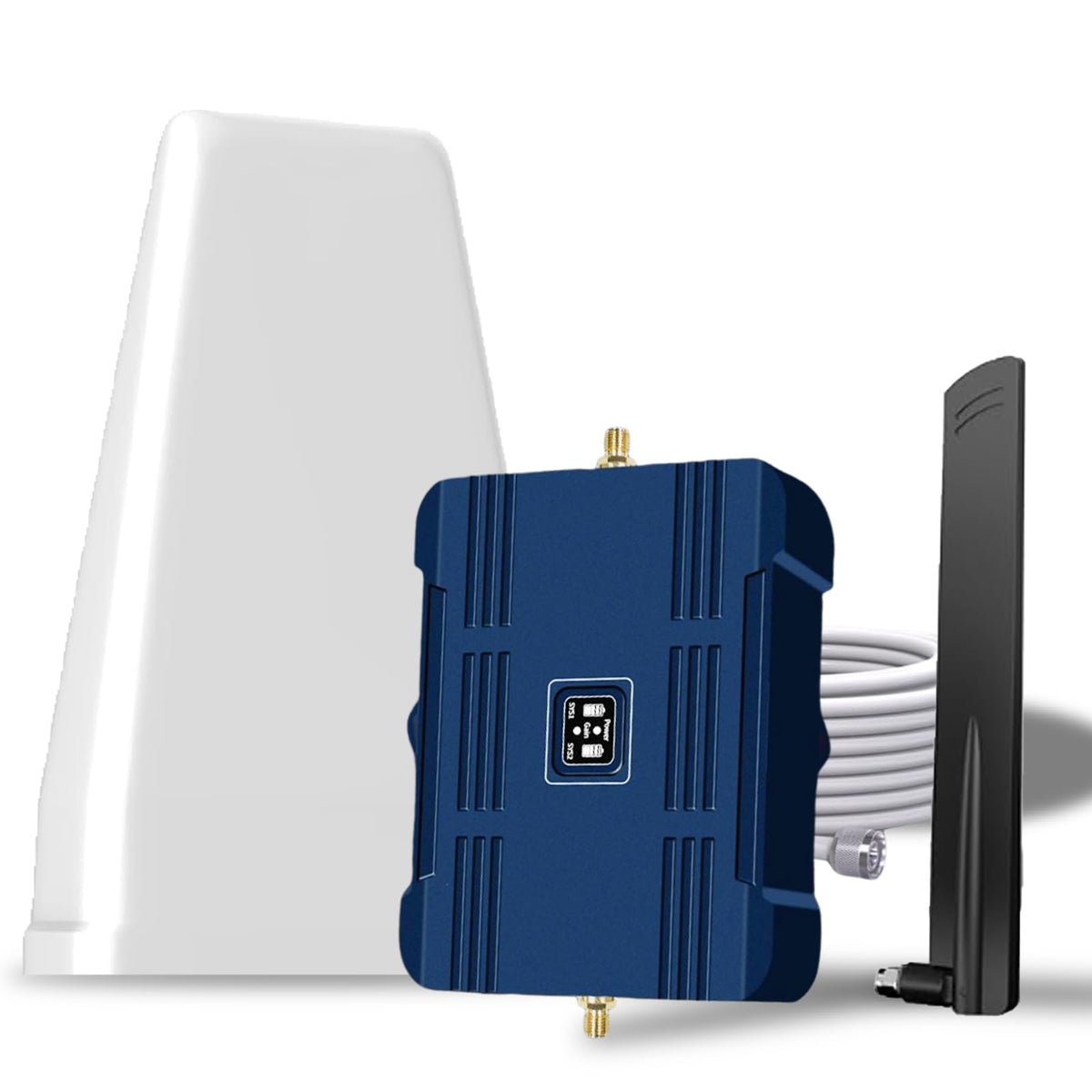 Cell Phone Booster All U.S Carriers | Boosts 5G 4G LTE 3G | Cell Phone Signal Booster for Home and Office | 2 Indoor Antennas Up to 8000 Sq.Ft | Touch Screen Display | FCC Approved