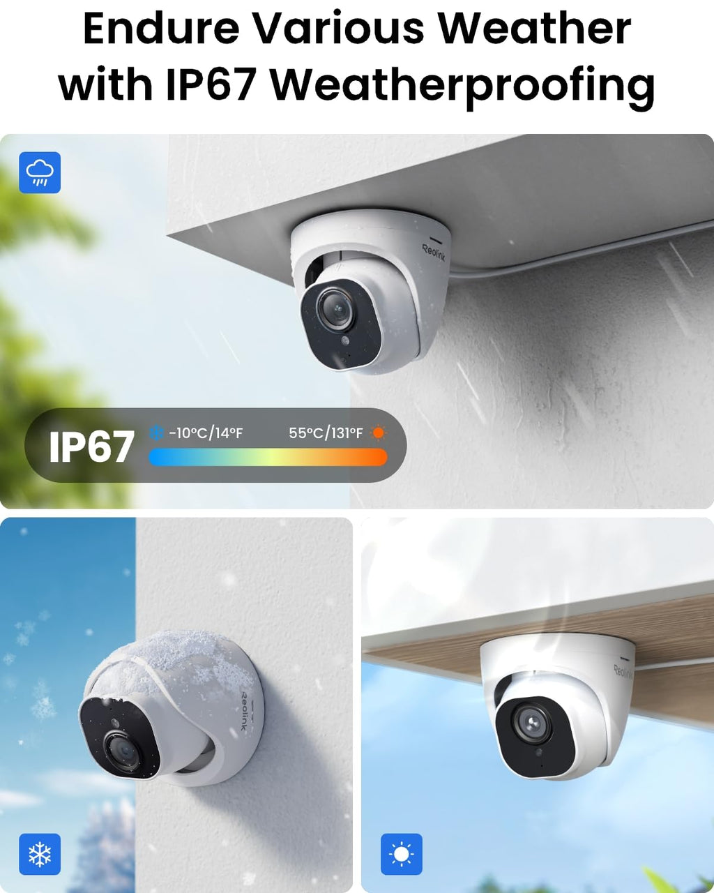 REOLINK 16CH 4K Security Dome Camera System with 4TB HDD RLK16-800D8