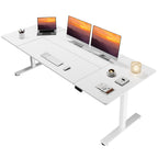 79''x31''Dual Motor Adjustable Large Standing Desk for Home Office