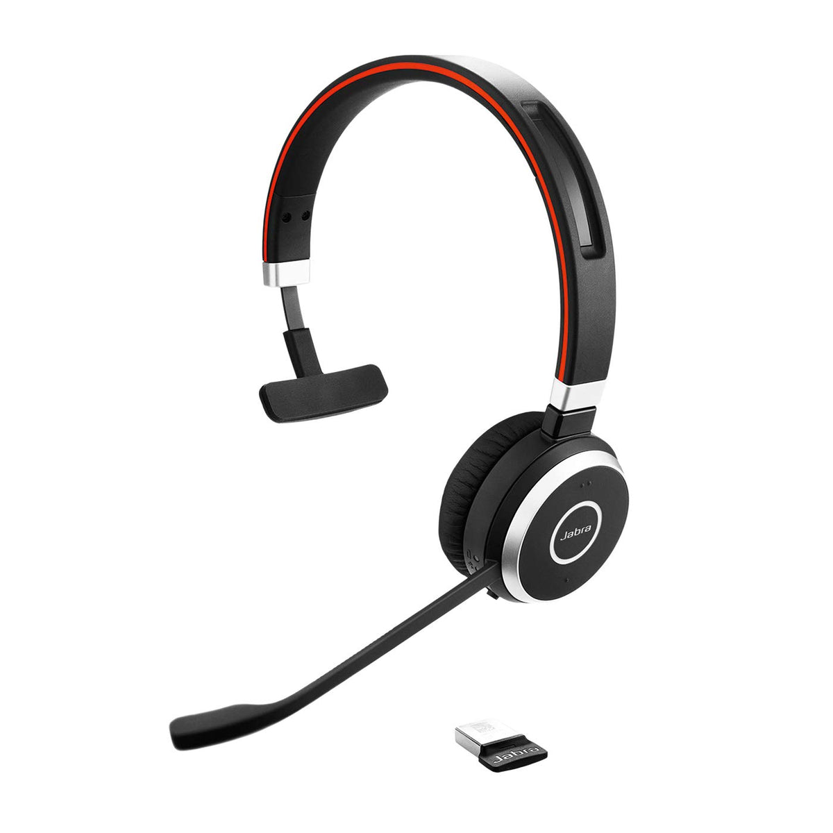Jabra Evolve 65 MS Wireless Headset, Stereo – Includes Link 370 USB Adapter – Bluetooth Headset with Industry-Leading Wireless Performance, Advanced Noise-Cancelling Microphone, All Day Battery