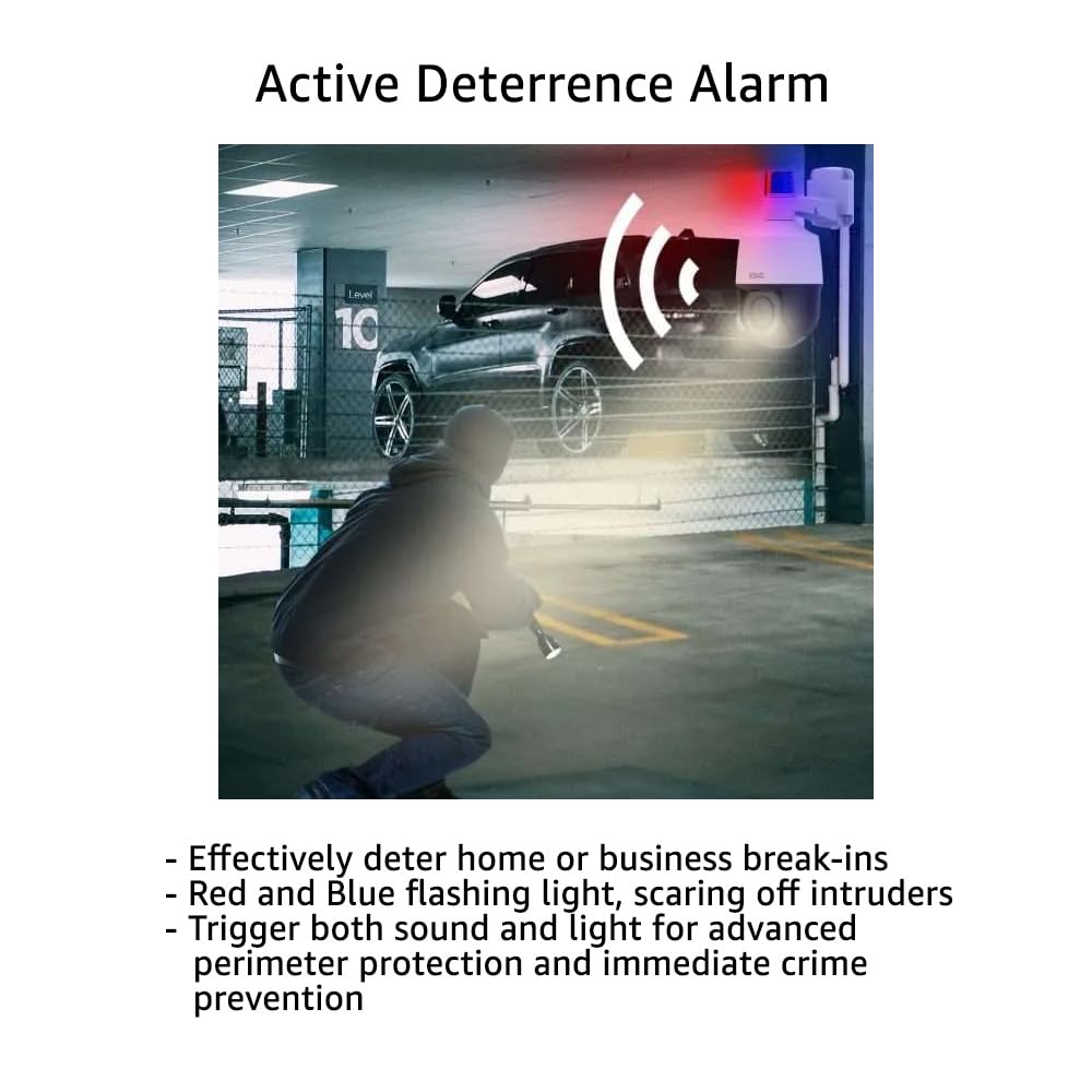 Titanium IP-5IRD4S45-28-PA 4MP Active Deterrence Turret IP Camera