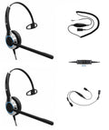 HD-500 Headset Training Bundle for Desk Phones | Training | Supervising | Coaching for Office + Call Center - Compatible with All Phones Including Yealink, Polycom, Poly, Mitel, Cisco, Avaya