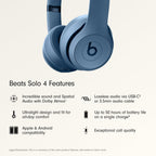 Beats Solo4 with AppleCare+ for Headphones (2 Years) - Slate Blue