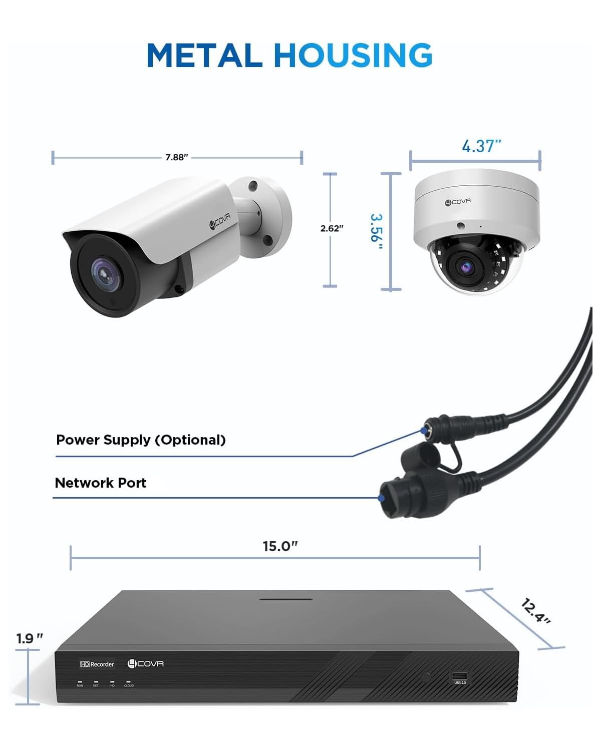 4COVR PoE 16 Camera Security System for Business with 4TB HDD, LYH54A5M1616