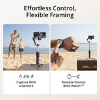 DJI Osmo Mobile 7P Gimbal Stabilizer for iPhone, Android, Lighting, 3-Axis Phone Gimbal, Built-in Extension Rod & Tripod, 10hrs Use, Phone Charging + Portable Charger + Wireless Mic Set + 20W Plug