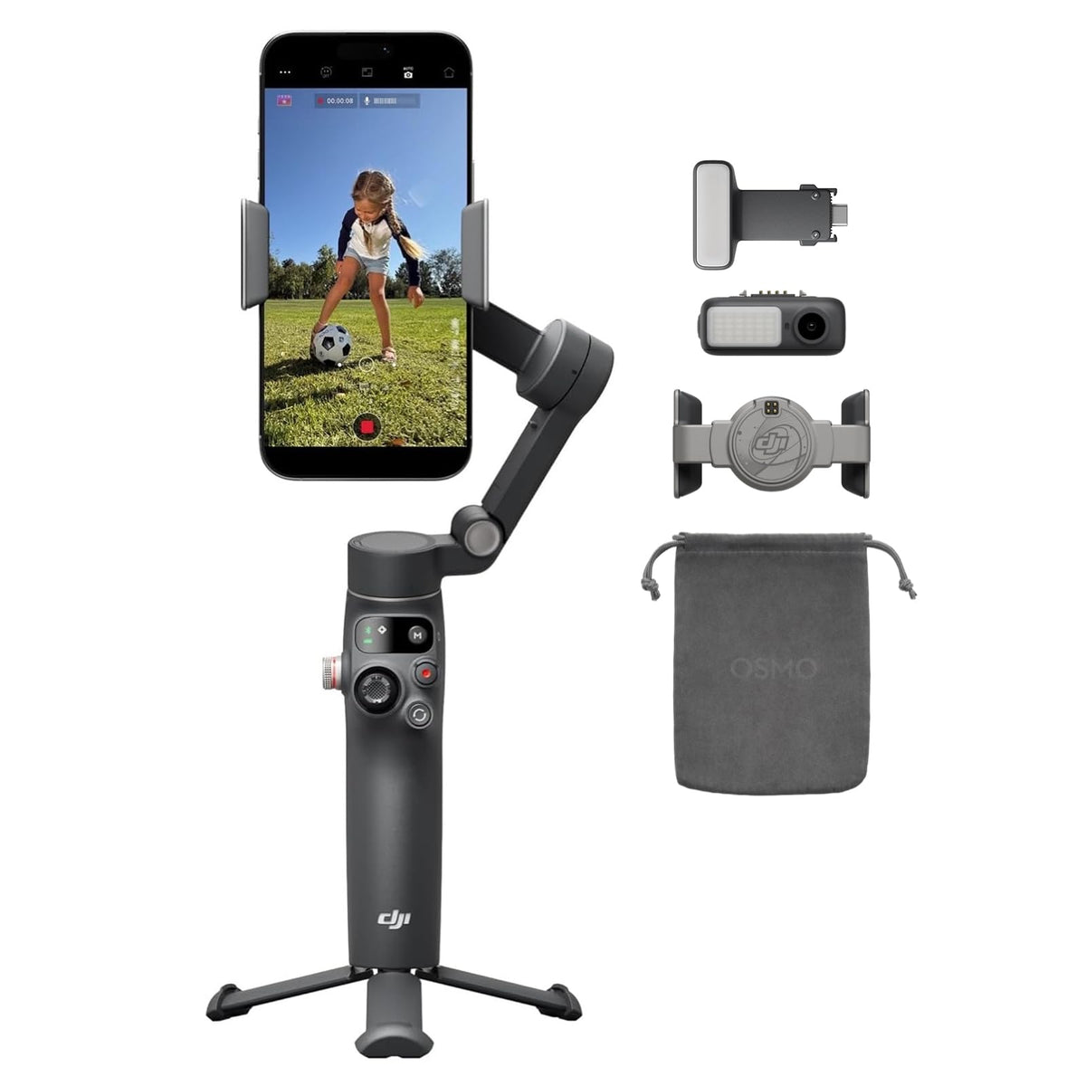 DJI Osmo Mobile 8 + Mic Mini Transmitter (Infinity Black)