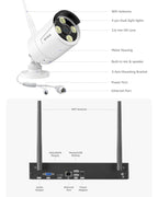ANNKE 16CH Wireless WiFi Security Camera System Outdoor with 2-Way Audio