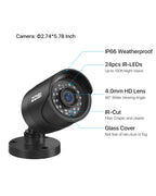 ZOSI 3K Lite Wired Security Camera System, 4 X 2MP CCTV Cameras, 500GB HDD