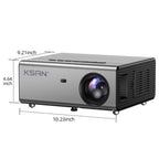 KSAN Mini Projector, [800 ANSI Lumen] Projector with WiFi 6, Movie Projector for Indoor Outdoor, 5W Speaker, Support 200inch, Video Proyector Compatible with Phone/TV Stick/PC/PS4