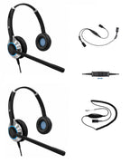 HD-500 Headset Training Bundle for Desk Phones | Training | Supervising | Coaching for Office + Call Center - Compatible with All Phones Including Yealink, Polycom, Poly, Mitel, Cisco, Avaya