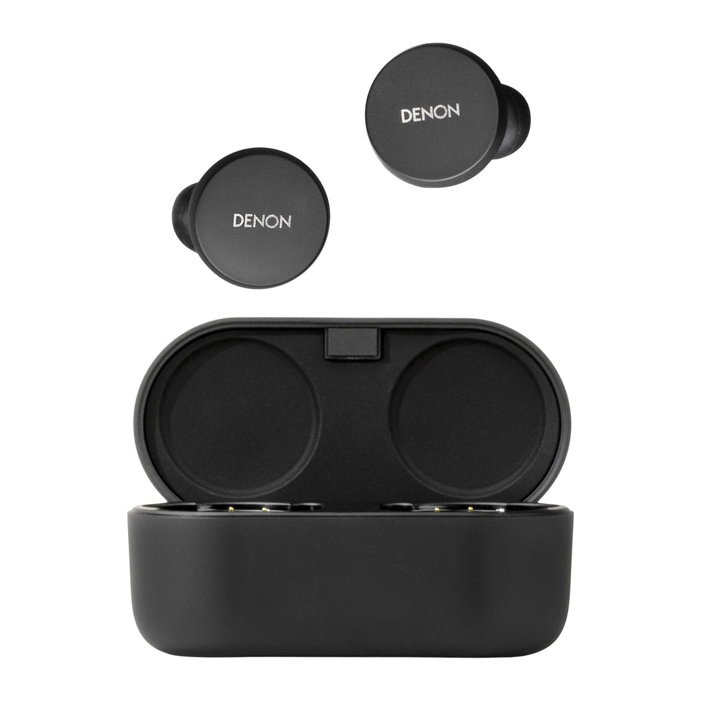 Denon PerL Pro True Wireless Earbuds, 32Hr Battery Life, Black