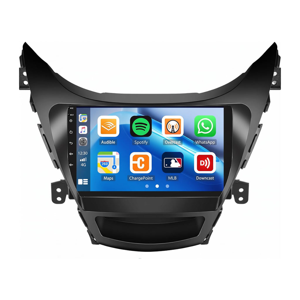 SIXWIN Android 13 6G+128G Car Stereo for Hyundai Elantra 2011 2012 2013 9 Inch Touch Screen Car Radio with CarPlay Android Auto Bluetooth Weather Forecast 59UI GPS Navigation WiFi Network Radio 32EQ