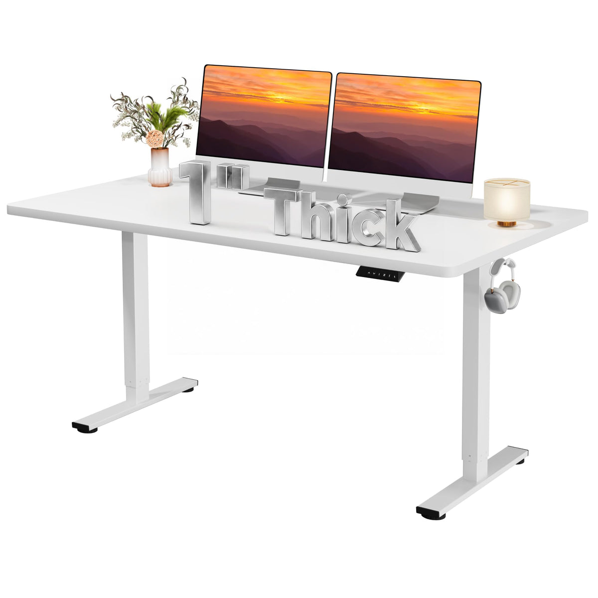 79''x31''Dual Motor Adjustable Large Standing Desk for Home Office