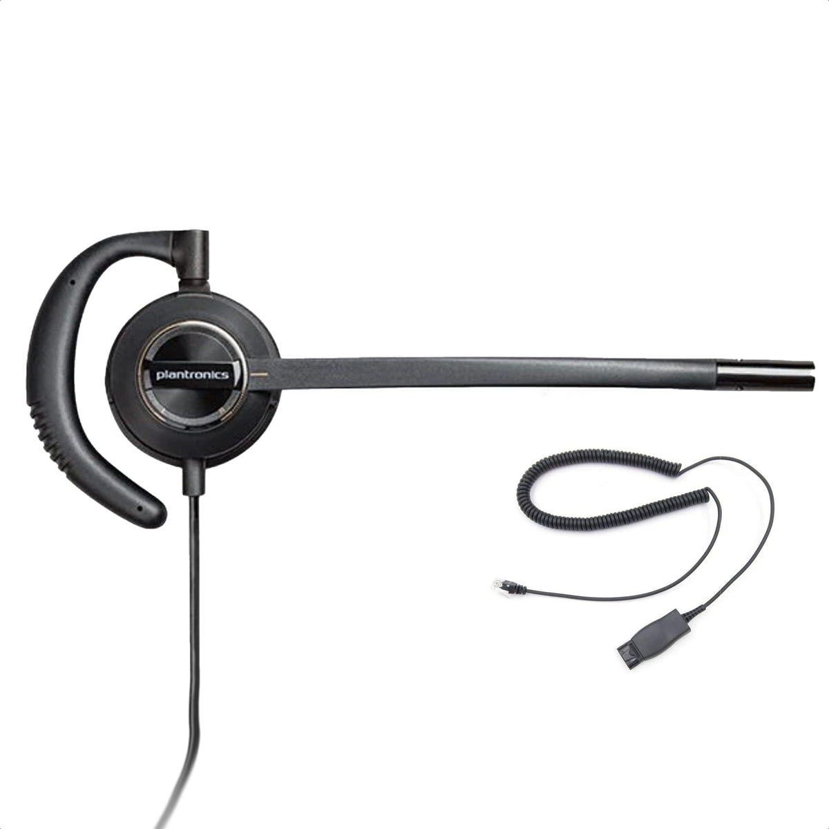 Poly EncorePro HW510 Headset (Plantronics) Bundle, Noise-Canceling, Compatible with Avaya J139, J169, J179, 1608,1616, 9610, 9620, 9620L, 9620C (HW520 Mono Headset Bundle)