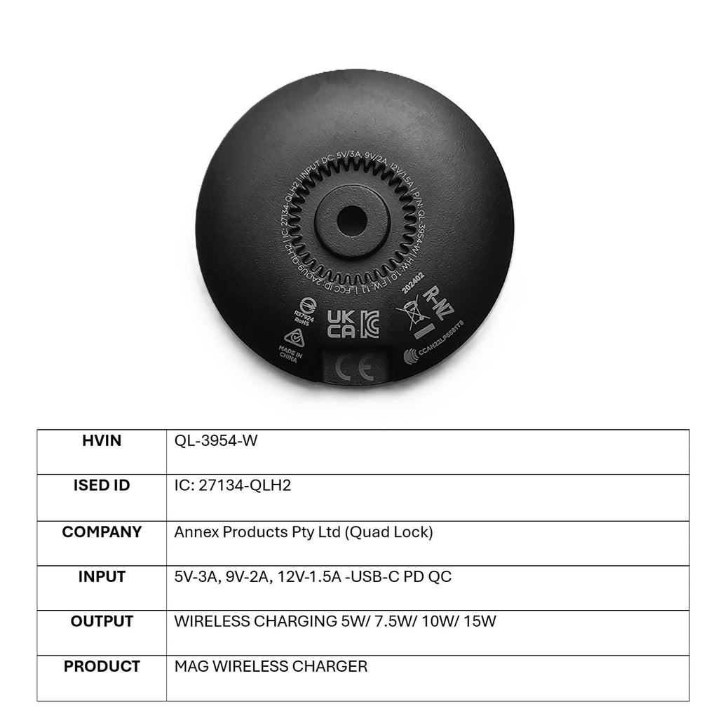 Quad Lock Heavy Duty Suction Car Phone Mount with MAG Phone Case and MAG Wireless Charging Head for Pixel 11 Pro XL