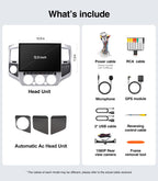 Car Stereo Dash Kit Replacement for Toyota Tacoma Radio Upgrade 2005-2015,QLED Touch Screen Head Unit with Wireless CarPlay Andriod Auto GPS Navigation 5GWiFi FM/AM (12.5" 4+64G)