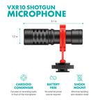 Movo iFilmer-PRO Smartphone Video Rig Kit – Stabilizer Cage with Dual Grips, VXR10 Shotgun Microphone, LED Light, & Tripod for iPhone/Android