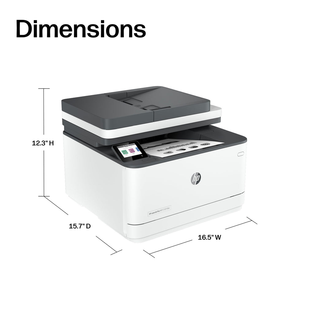 HP LaserJet Pro 3101fdw | Monochrome | Laser Printer | All-in-One