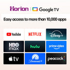 HORION 32" Portable Smart TV , Movable TV, No Battery, Non-Touchscreen