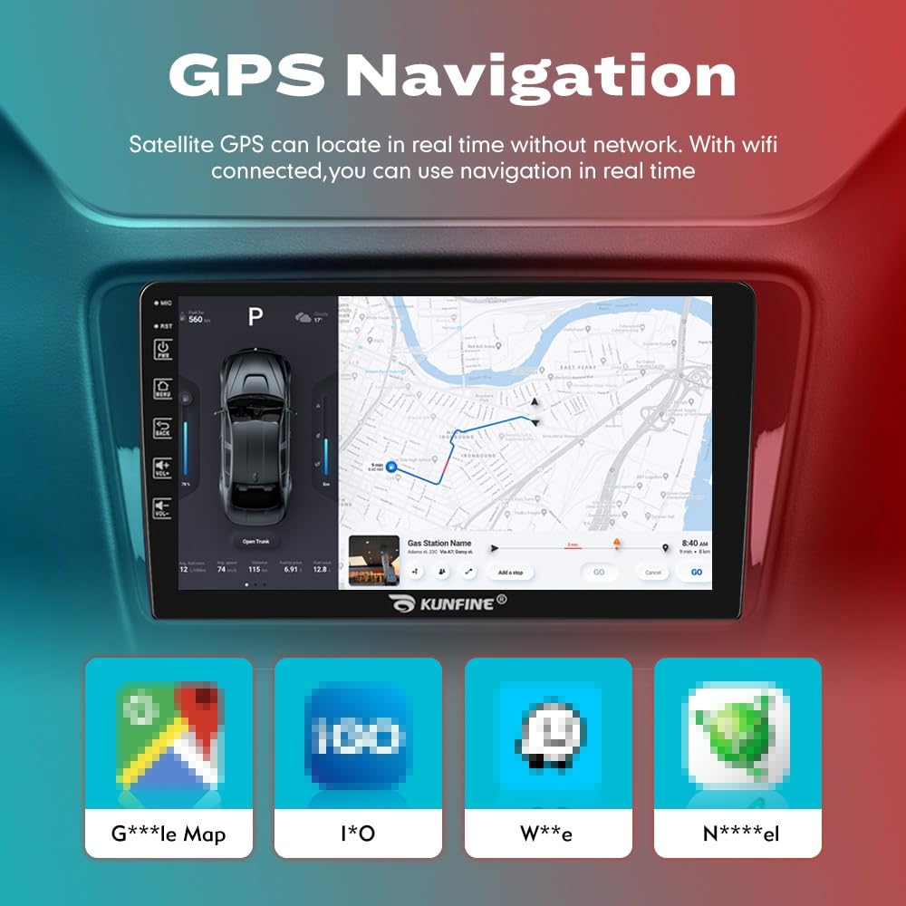 for Honda Pilot Ridgeline 2016-2022 Car CarPlay Android Auto Navigation Stereo GPS Radio Reverse Camera Display 10" IPS Touchscreen Headunit Tablet Pad Media Player, if Applicable Quad Core 2G+64G
