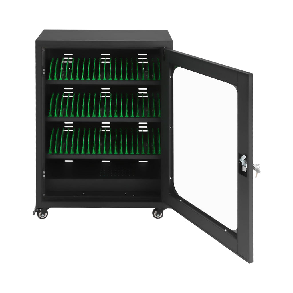 20-Unit Charging Cabinet for Phones, Black