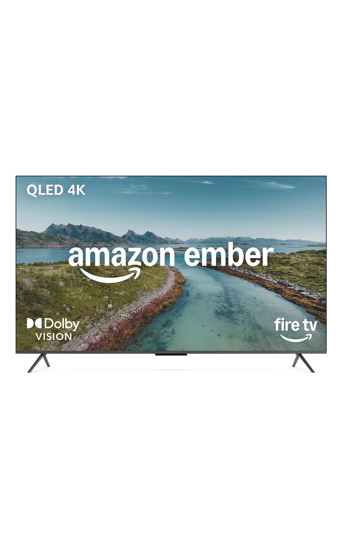 Amazon Ember 55" QLED Series with Fire TV (newest model), 4K Ultra HD smart TV, HDR10+, Dolby Vision, Dolby Audio, quad-core processor, find shows faster with Alexa+