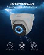 4K Wired Security Camera System Outdoor, POE Video Surveillance Systems