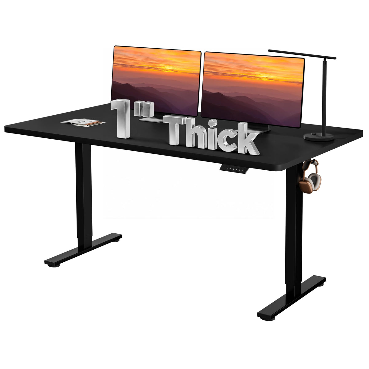 79''x31''Dual Motor Adjustable Large Standing Desk for Home Office
