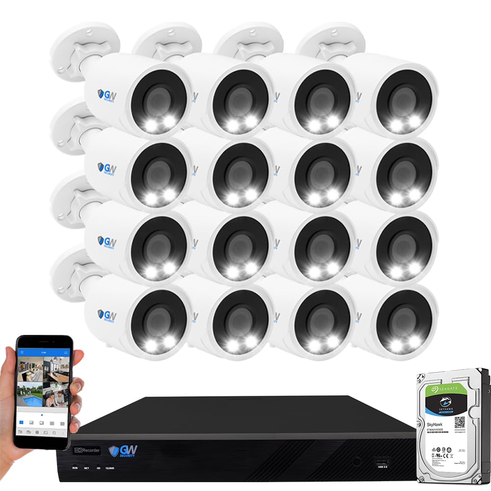 GW 4K Outdoor/Indoor Face Recognition Acusearch AI Security Camera System